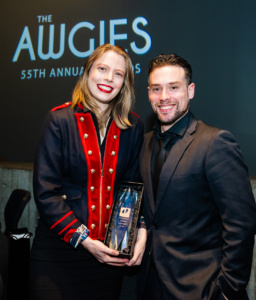 Ally Burnham wins AWGIE Award for Metropius